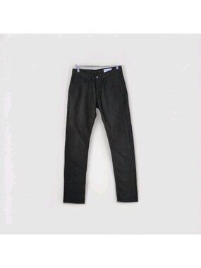 GUSTIN Slim Fit Chino Pants Men 32 x 33 Olive Green Chamoise Button Fly USA Edgy